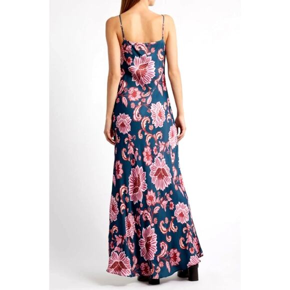 Farm Rio NWT Women's Size XS Flower Delicacy Paisley Slip Dress Y2K Retro $210 - Picture 2 of 13